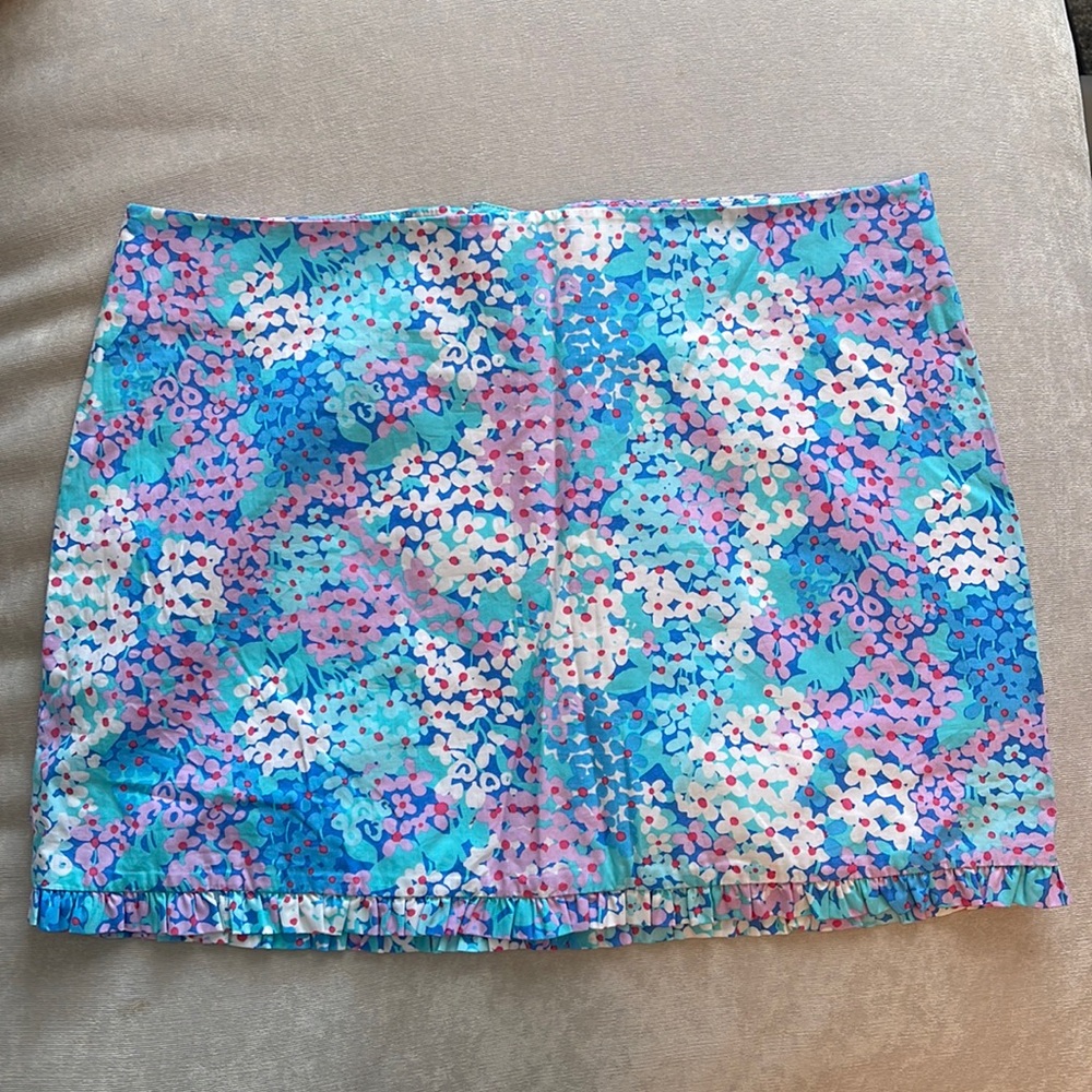 Lilly Pulitzer Floral Skirt Sz 4